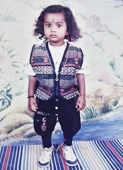 Vinod as a toddler