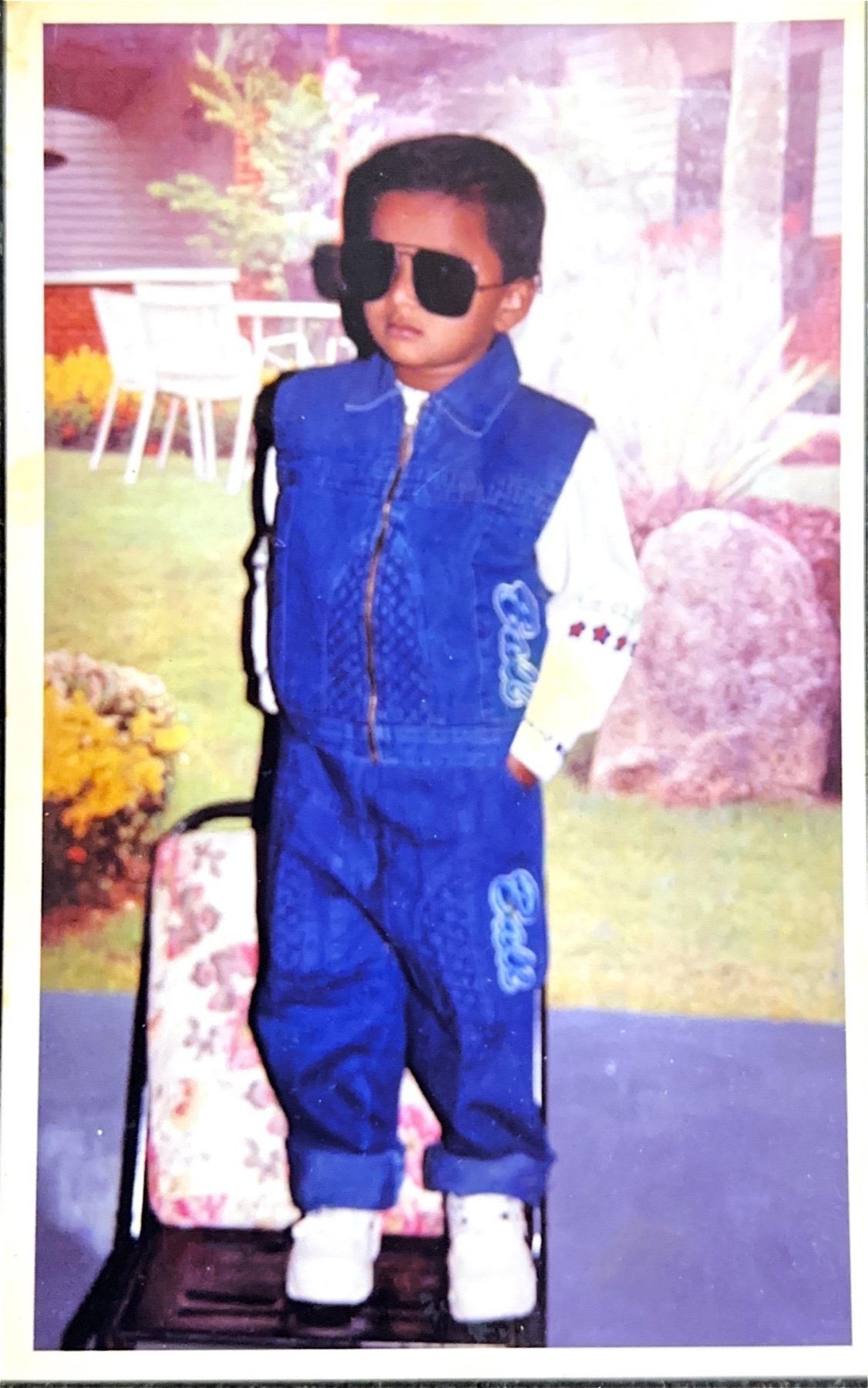 Vinod as a young boy